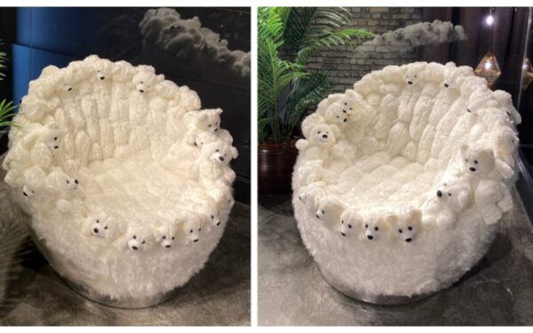 Teddy Bear Single Modern Sofa Set - Image 2
