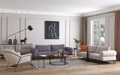 Warm Modern Sofa Set