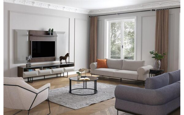 Warm Modern Sofa Set - Image 3