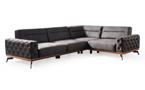 Whipped Corner Modern Sofa Set - Image 4