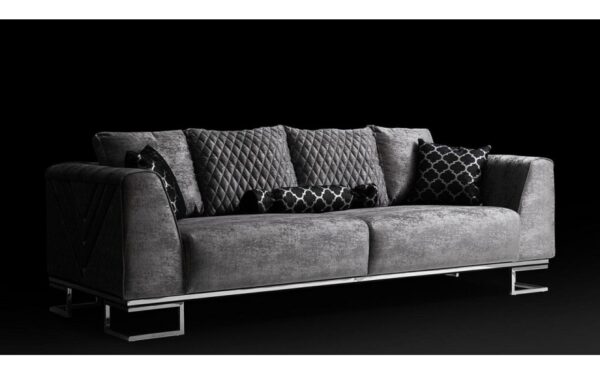 Wooden Tower Modern Sofa Set - Image 4