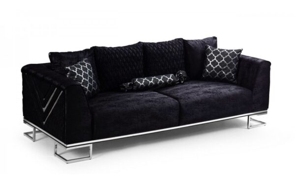 Wooden Tower Modern Sofa Set - Image 6
