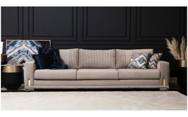 Cuban Gold Modern Sofa Set - Image 4
